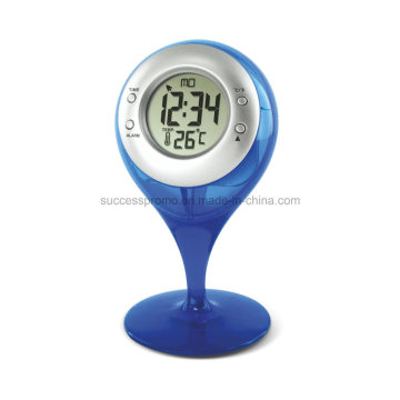 Novelty Gift Water Powered Thermometer Clock